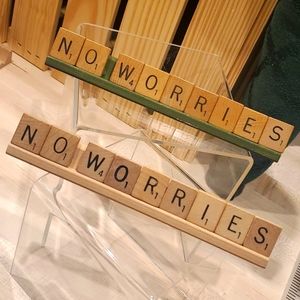 *NO WORRIES* Scrabble Tile Rack